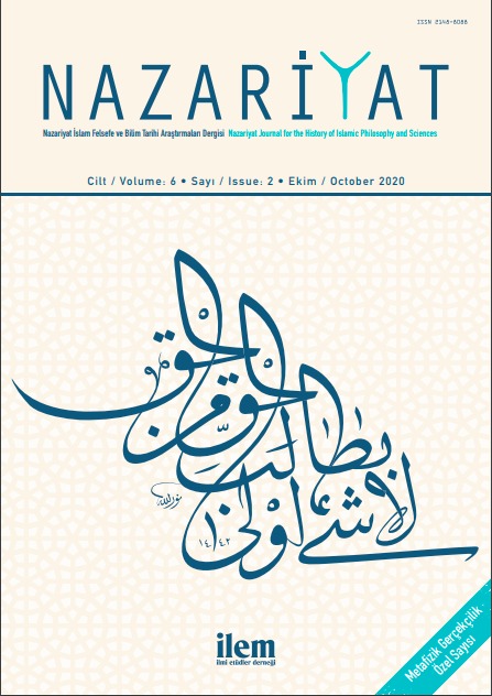 Nazariyat "İbn-i Sina Sonrasında Metafizik Gerçekçilik" Özel Sayısı Yayımlandı